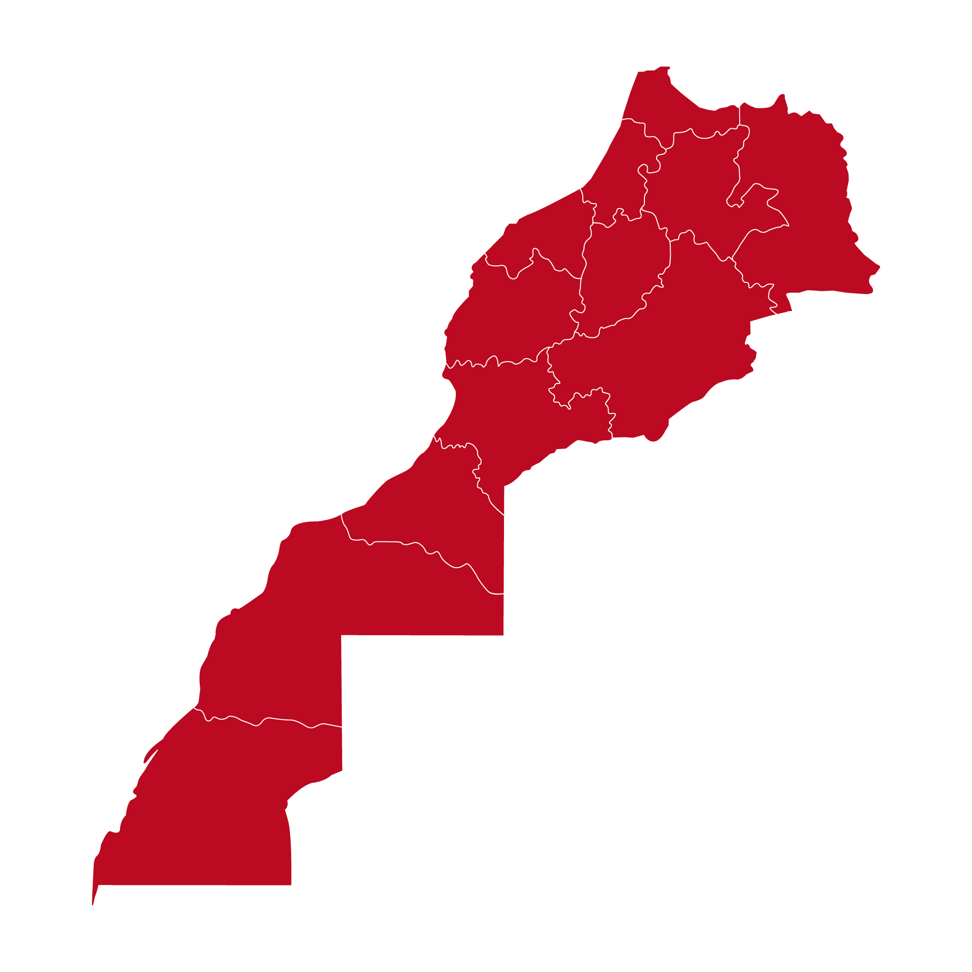 Mappa del Marocco