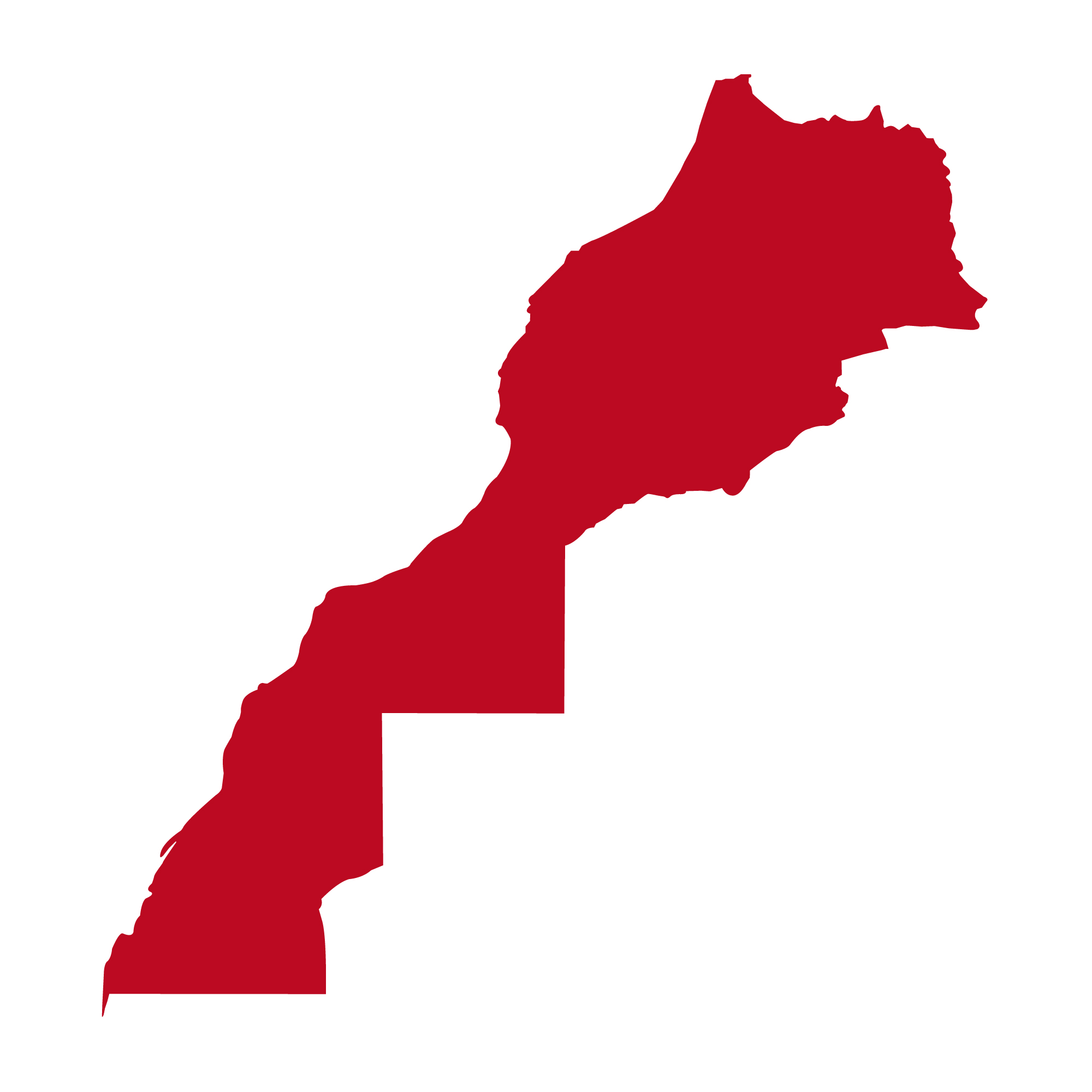 Mappa del Marocco