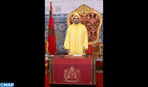 SM le Roi discour